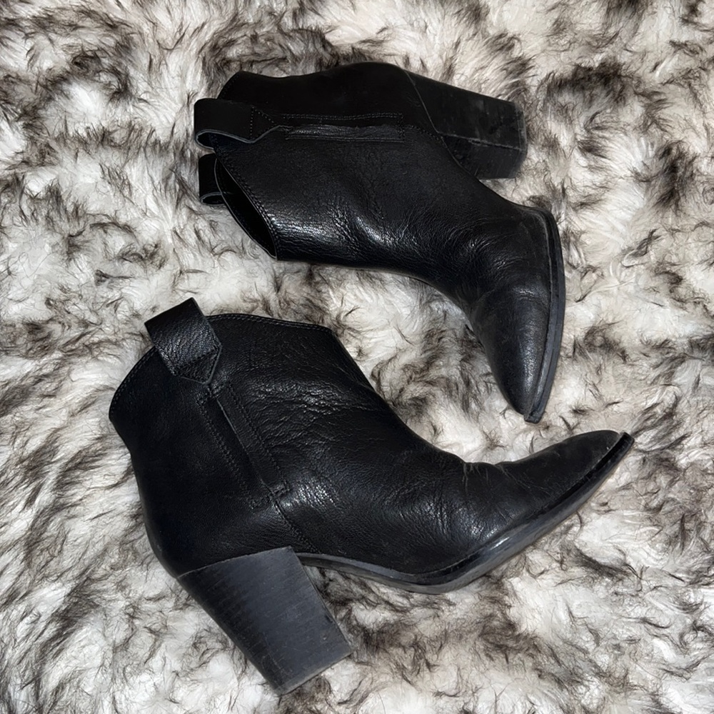 🍀Lucky Brand Amarys Black Heeled Booties